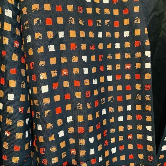 Paul Alexander Vintage Geometric Open Wool Silk Oversized Blazer Size 12 - Picture 2 of 4